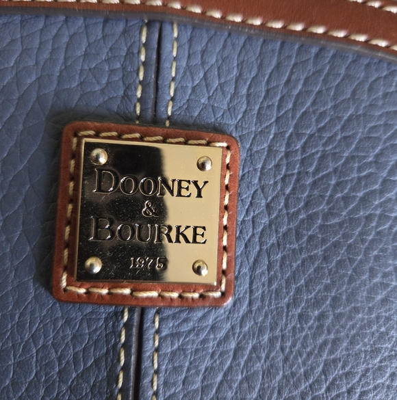 Dooney & Bourke Blue and Tan Crossbody Bag - Picture 3 of 7